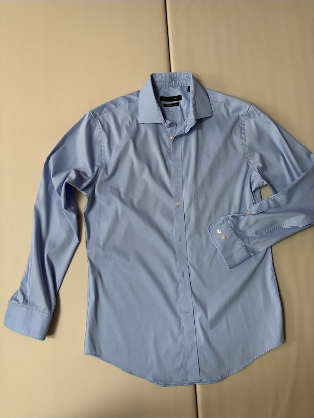 Tommy Hilfiger Light Blue Men's Dress Shirt - Button Front